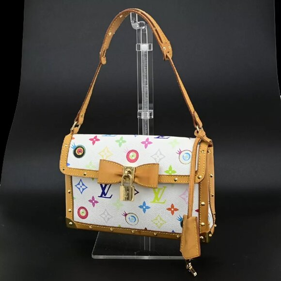 LOUIS VUITTON Eye Miss You Hand Bag Monogram Multi Color White M92055 307RF224 - Picture 1 of 14